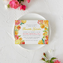 Load image into Gallery viewer, Citrus Bridal Shower Invitation