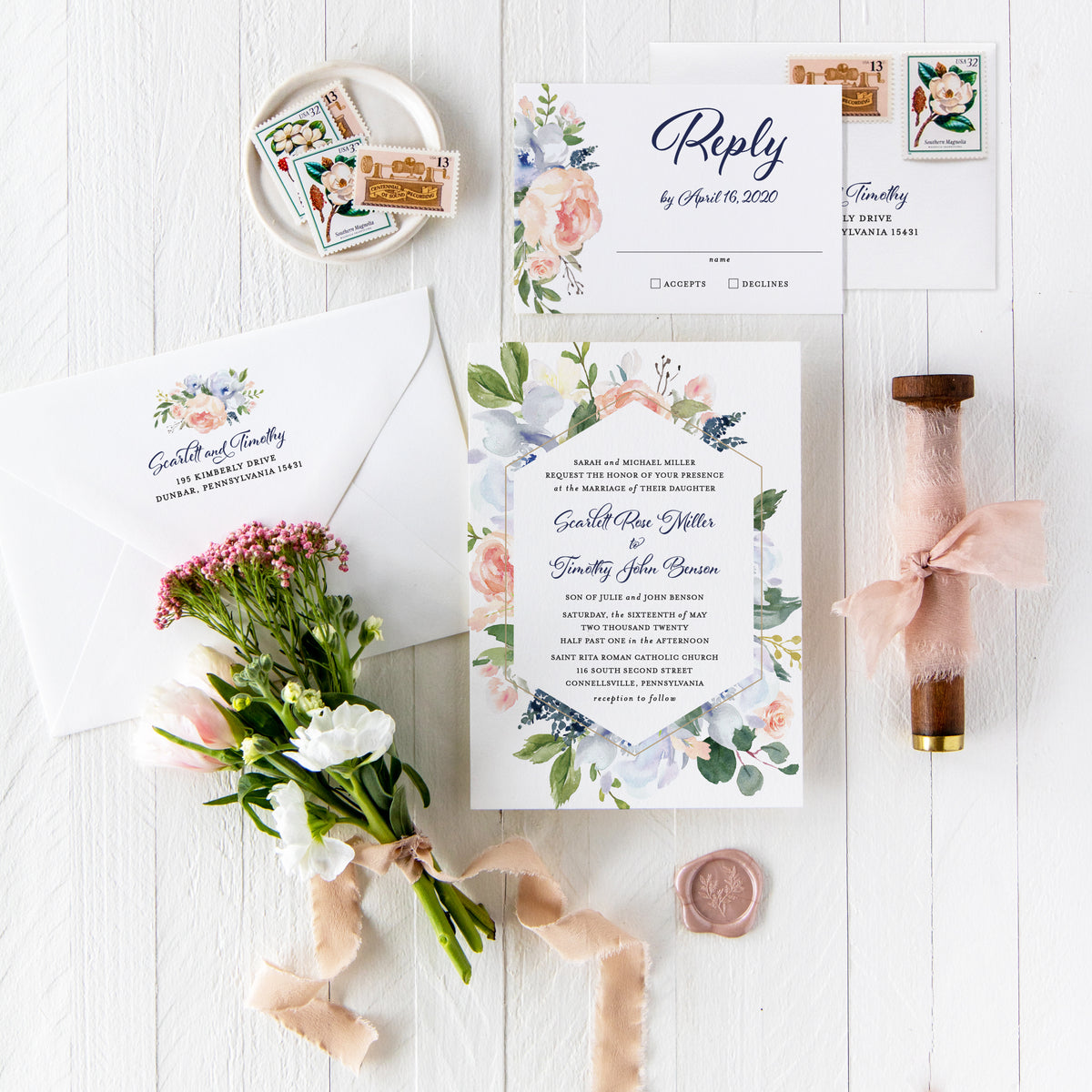 Custom Invitations – Paper Hearts Invitations