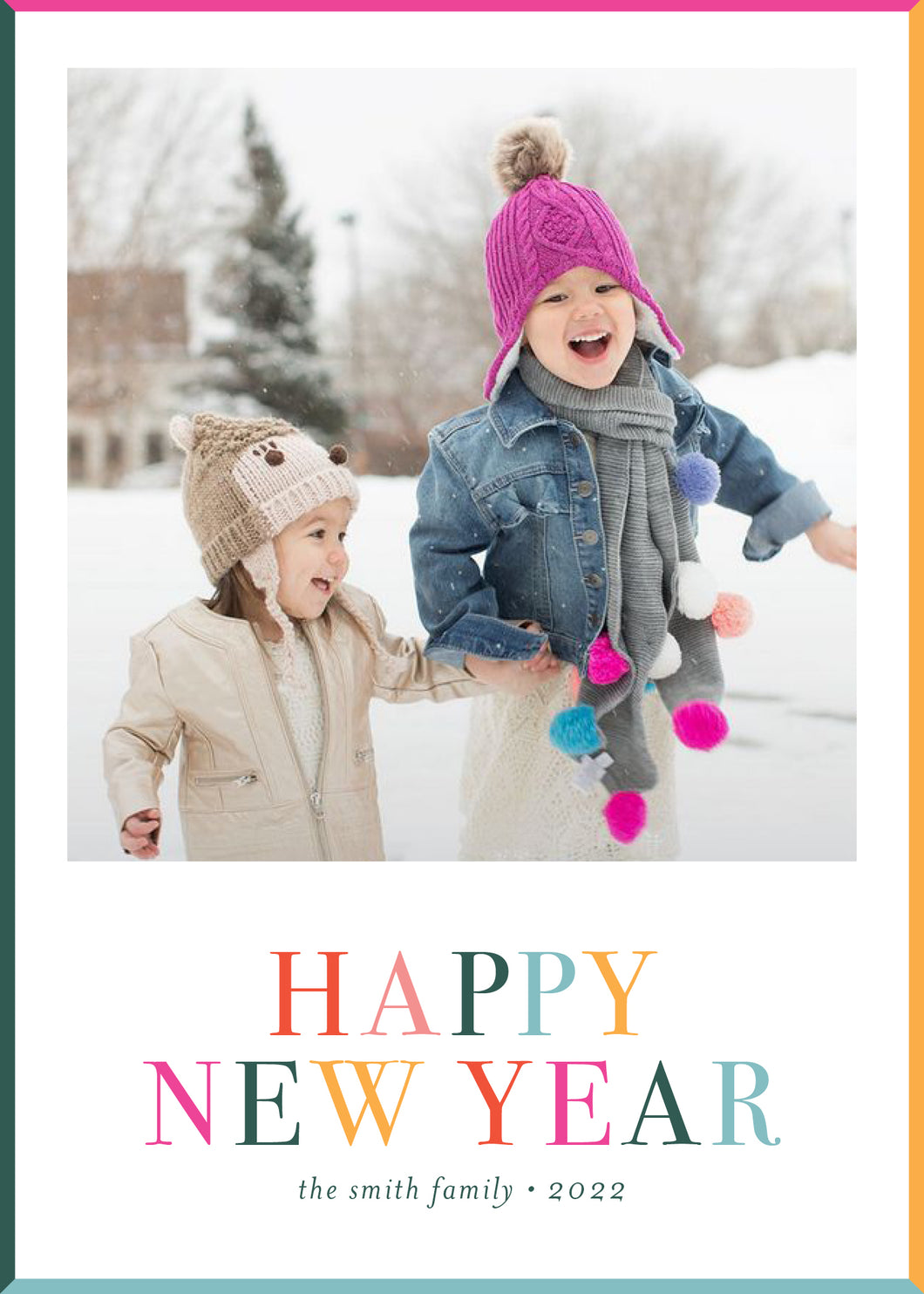 Colorful Happy New Year