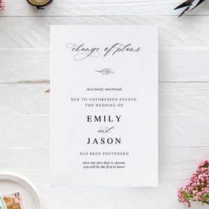 Digital Postponement Card