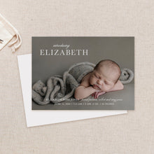 Load image into Gallery viewer, Elegant Birth Announcement