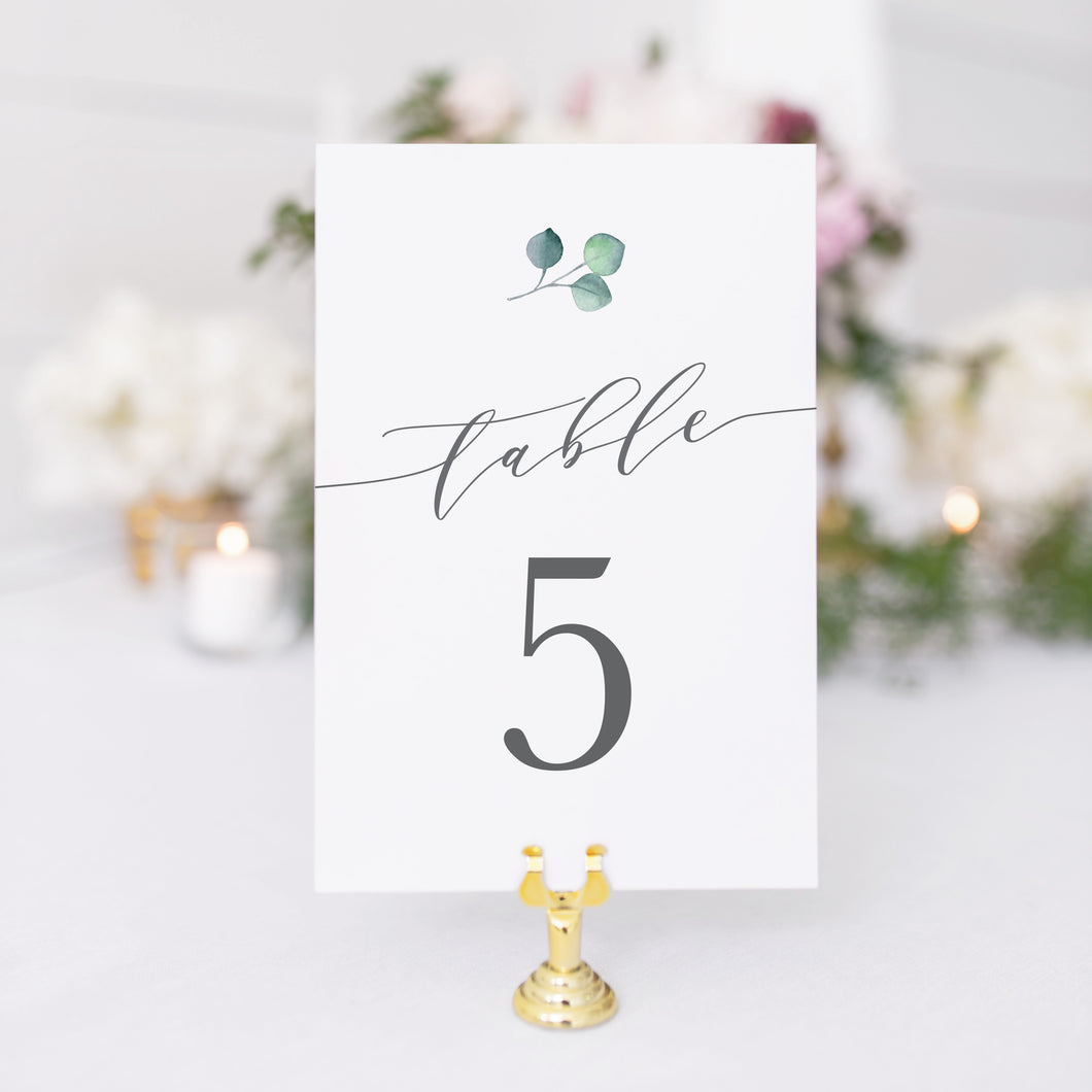 Elizabeth Table Number