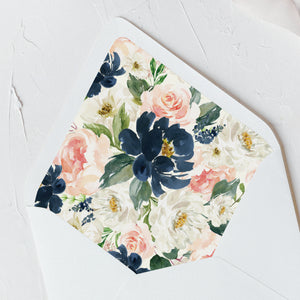 Floral Envelope Liner