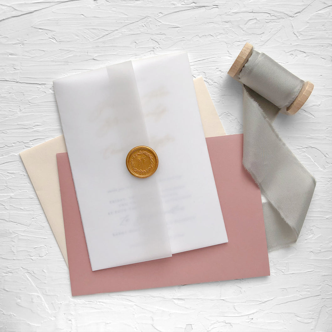 Vellum Wraps for Wedding Invitations