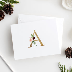 Floral Letter Notecard