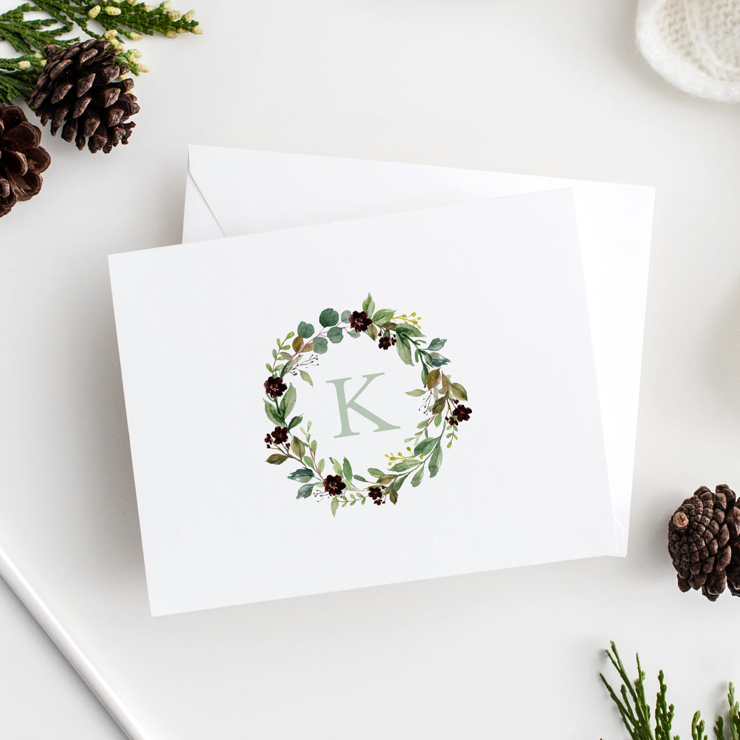 Greenery Wreath Notecard