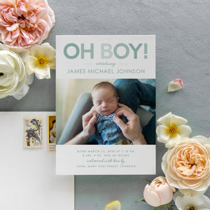 Oh Boy! Birth Announcement