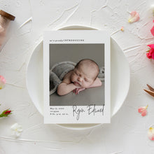 Load image into Gallery viewer, Signature Script Birth Announcement