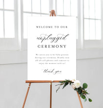 Load image into Gallery viewer, Unplugged Ceremony Sign