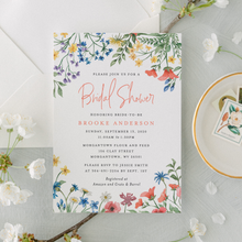 Load image into Gallery viewer, Wildflower Bridal Shower Invitation