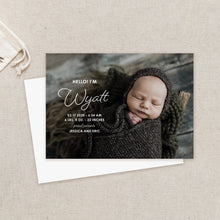 Load image into Gallery viewer, Chic Name Birth Announcement