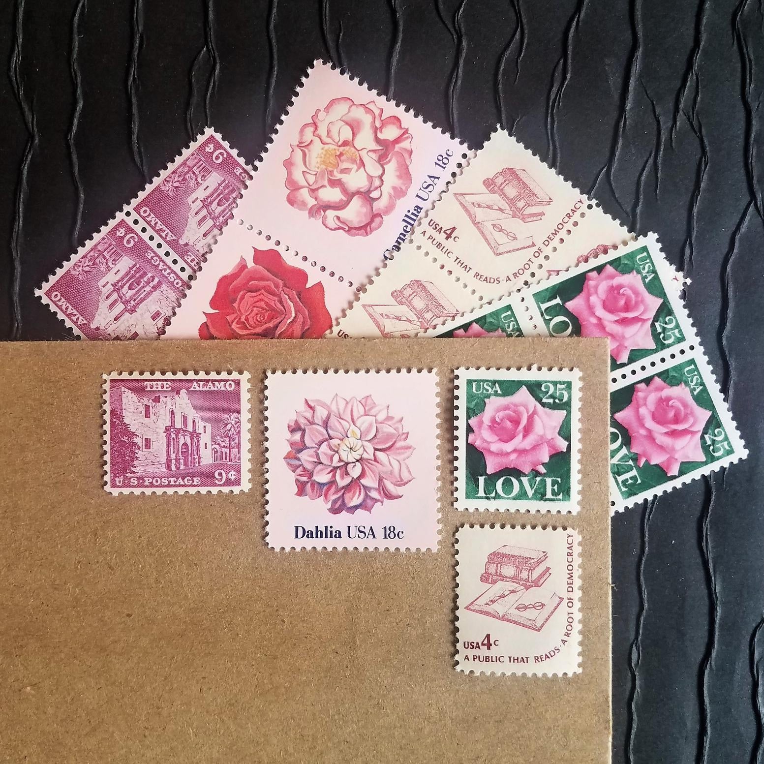 10 Vintage $1.00 Postage Stamps Unused Blue Stamps For Mailing Wedding –  Edelweiss Post